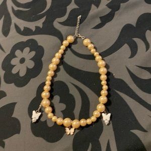 fairy butterfly necklace